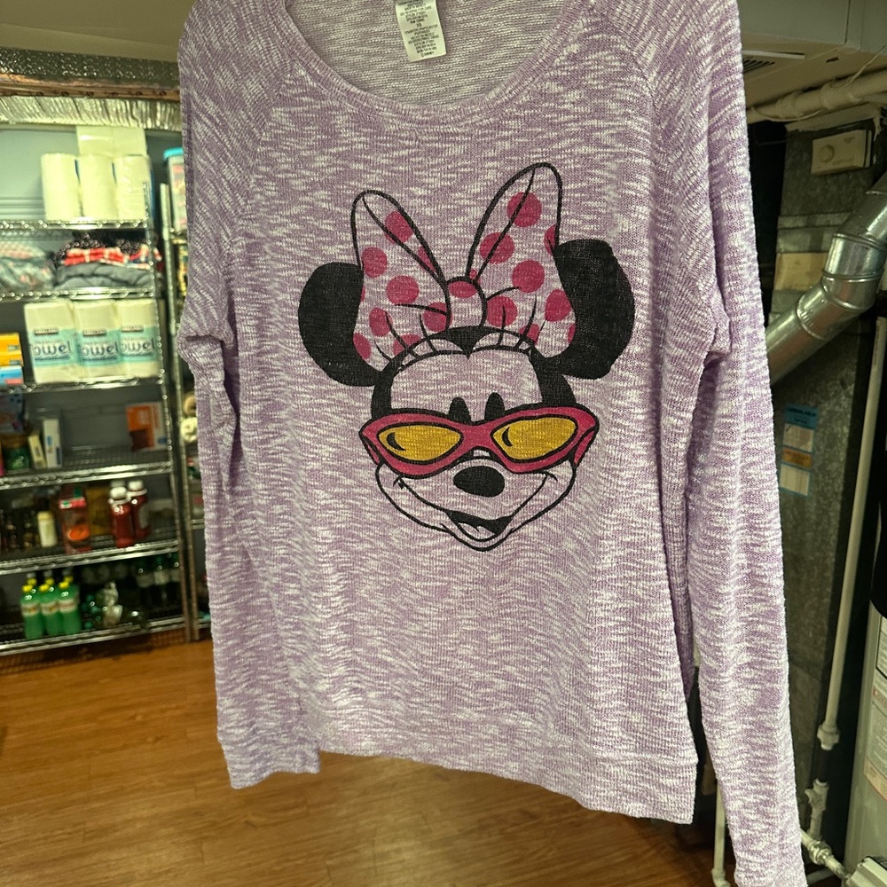 Disney Lavender Minnie Mouse Knit Top